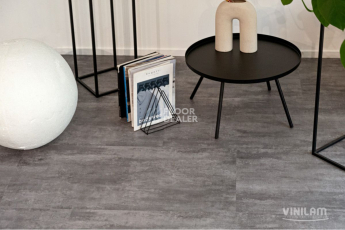 Vinilam Ceramo Stone 2,5 мм 71616 Цемент Серый фото 7 | FLOORDEALER